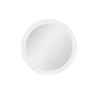 Дзеркало настінне Taurus (TA1) R600 мм, кругле, з LED-підсвіткою Touch, антизапотіванням, димером, рег. темп. кольору (3000-6500K) Qtap QTAP фото 2