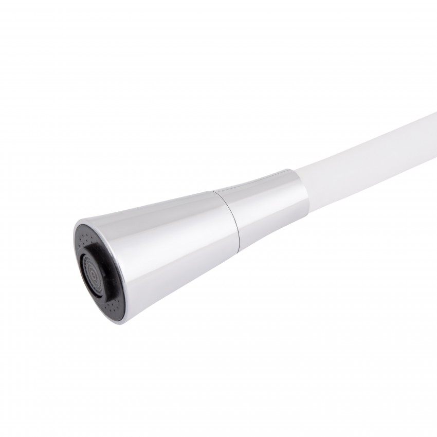 Змішувач для кухні Tani 008F3, Chrome/White (k40) з гнучким виливом LDTAN008F3WCR37037 Lidz LIDZ фото 3