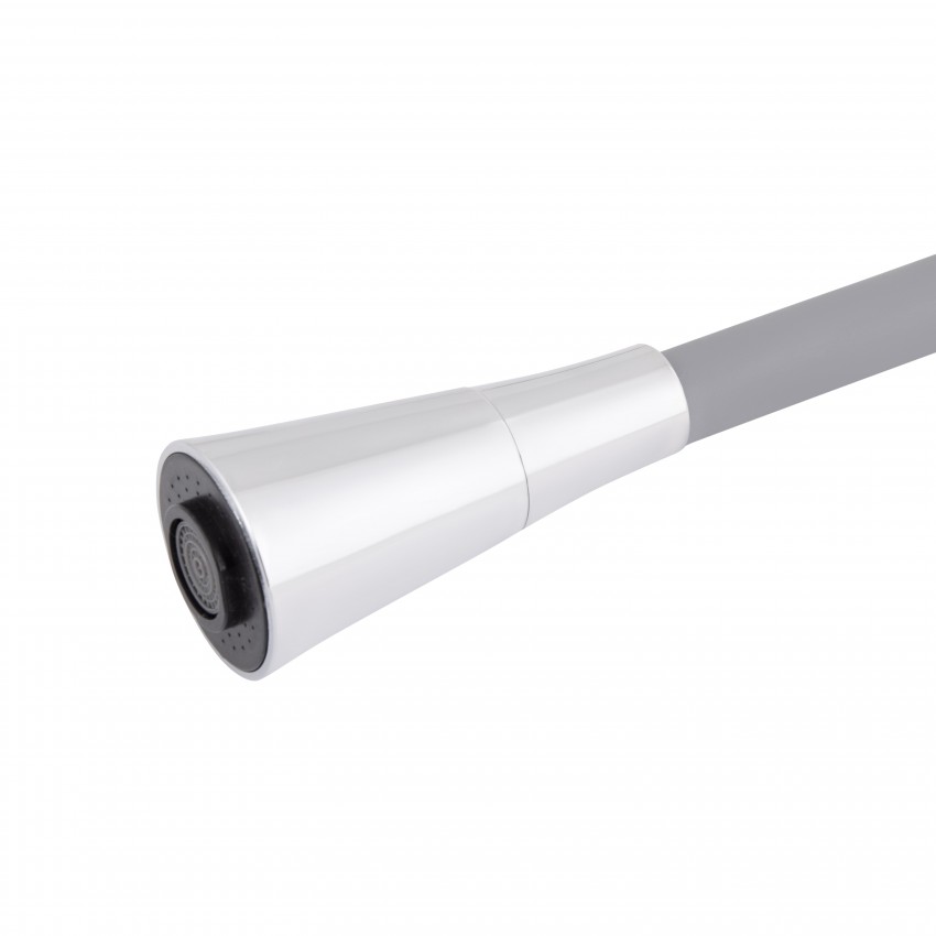 Змішувач для кухні Tani 008F3, Chrome/Grey (k40) з гнучким виливом LDTAN008F3GCR39507 Lidz LIDZ фото 3