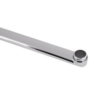 Змішувач для ванни Jay, Chrome/White (k35) з довгим поворотним виливом та душовим гарнітуром QTJAY2601CRW45552 Qtap QTAP фото 3