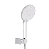 Змішувач для ванни Jay, Chrome/White (k35) з довгим поворотним виливом та душовим гарнітуром QTJAY2601CRW45552 Qtap QTAP фото 2