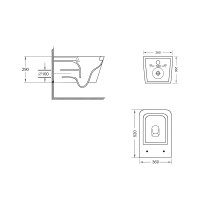 Унітаз підвісний Crow Ultra Quiet 520х360х290 мм, White, з сидінням Slim Duroplast/ Soft-close/ Quick Release QT05335172W Qtap QTAP фото 1
