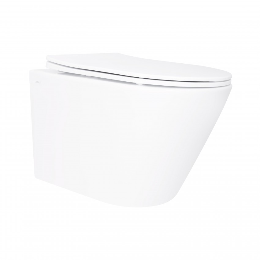 Унітаз підвісний Swan Ultra Quiet 520х360х320 мм, White, з сидінням Slim Duroplast/ Soft-close/ Quick Release QT16335180W Qtap QTAP