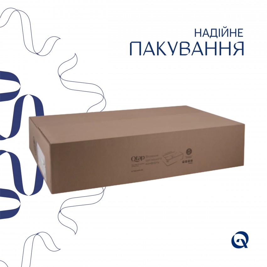 Раковина накладна Cardinal 600х380х140 мм, White, овальна, без донного клапана QT04116257W Qtap QTAP фото 4