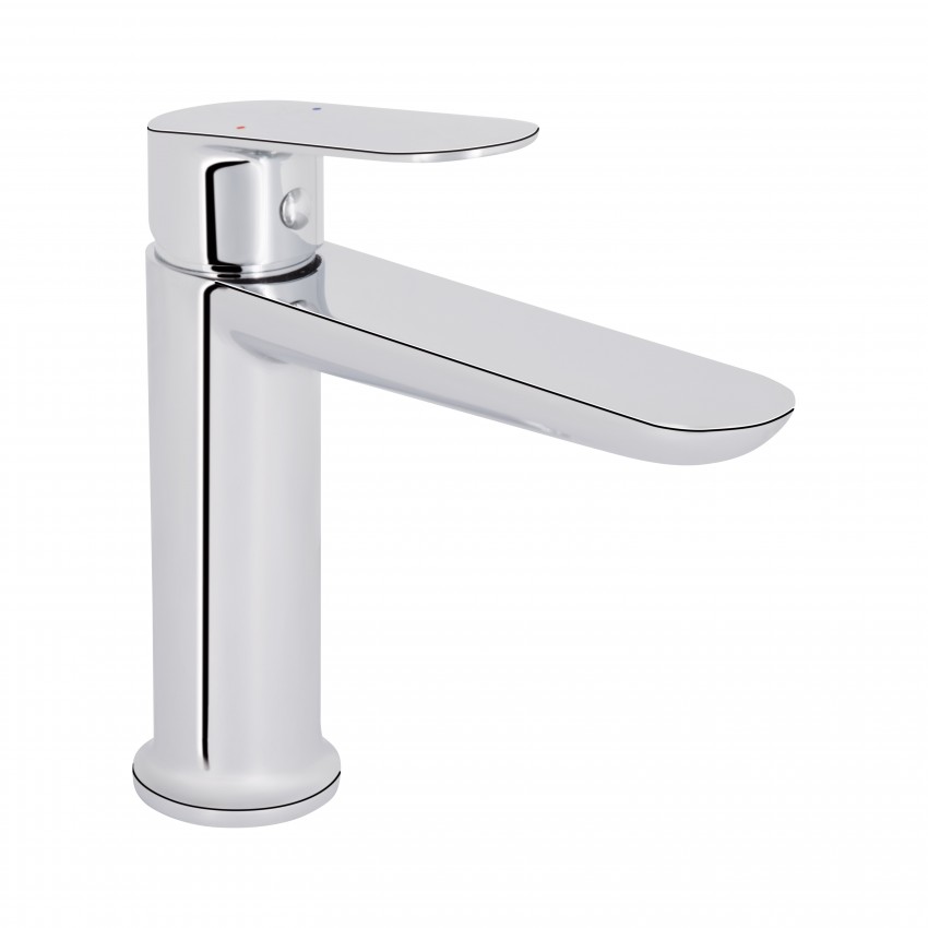 Змішувач для раковини низький Evia, Chrome (k30) QTEVI2701CRM47576 Qtap QTAP
