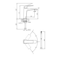 Змішувач для раковини низький Tern, Chrome (k30) QTTER2701CRM47584 Qtap QTAP фото 1