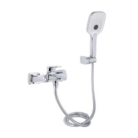 Змішувач для ванни Tern, Chrome (k30) з душовим гарнітуром QTTER259CRM47586 Qtap