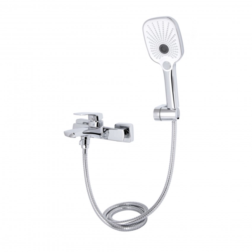 Змішувач для ванни Tern, Chrome (k30) з душовим гарнітуром QTTER259CRM47586 Qtap QTAP фото 2