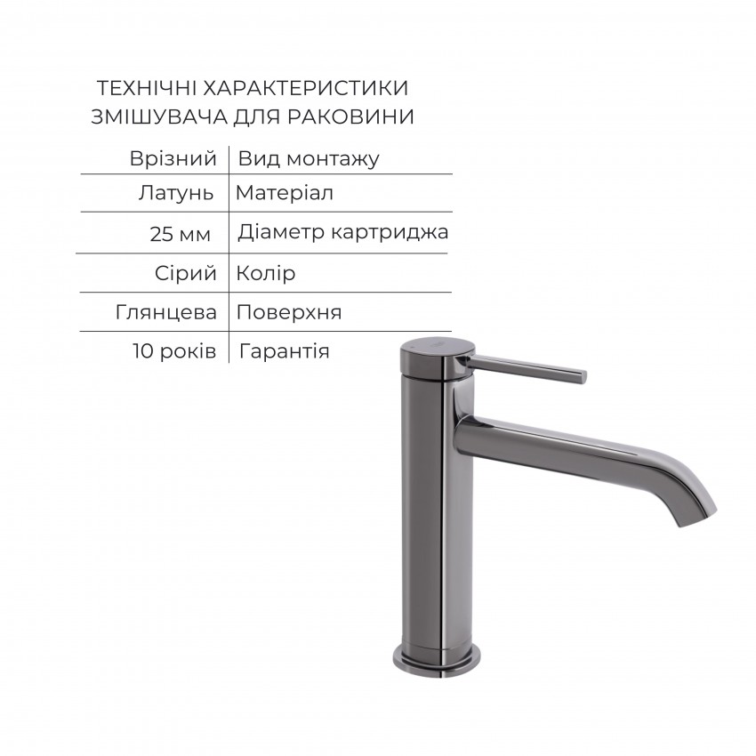 Комплект для душа Qtap Robin Black Chrome: Змішувачі QTROB4060102K+QTROB1060M102K+Тримач QT829910842854GRP+Шланг QTHADPVC160G+Лійка QTRUCA120R3GRP QTAP фото 4