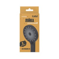 Лійка для ручного душу Niagara 32 120 мм, Matt Black округла LDNIA32BLM47555 Lidz LIDZ фото 4