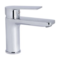 Змішувач для раковини низький Aries, Chrome (k35) QTARI270CRM45557 Qtap