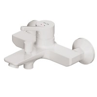 F85B10033 X-Joy S, змішувач для ванни/душу, білий (1 сорт)