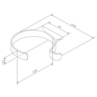 A50A32300 Inspire 2.0, Тримач для фену, хром, шт (1 сорт) AM.PM фото 4