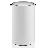 0971154 STONE BEMD Kонтейнер для сміття з кришкою, білий матовий/stainless steel polished (1 сорт)
