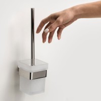 FLOW steel Щітка д/унітазу, нержавіюча сталь, хром, 340х100х120 (1 сорт) LIBERTA фото 1