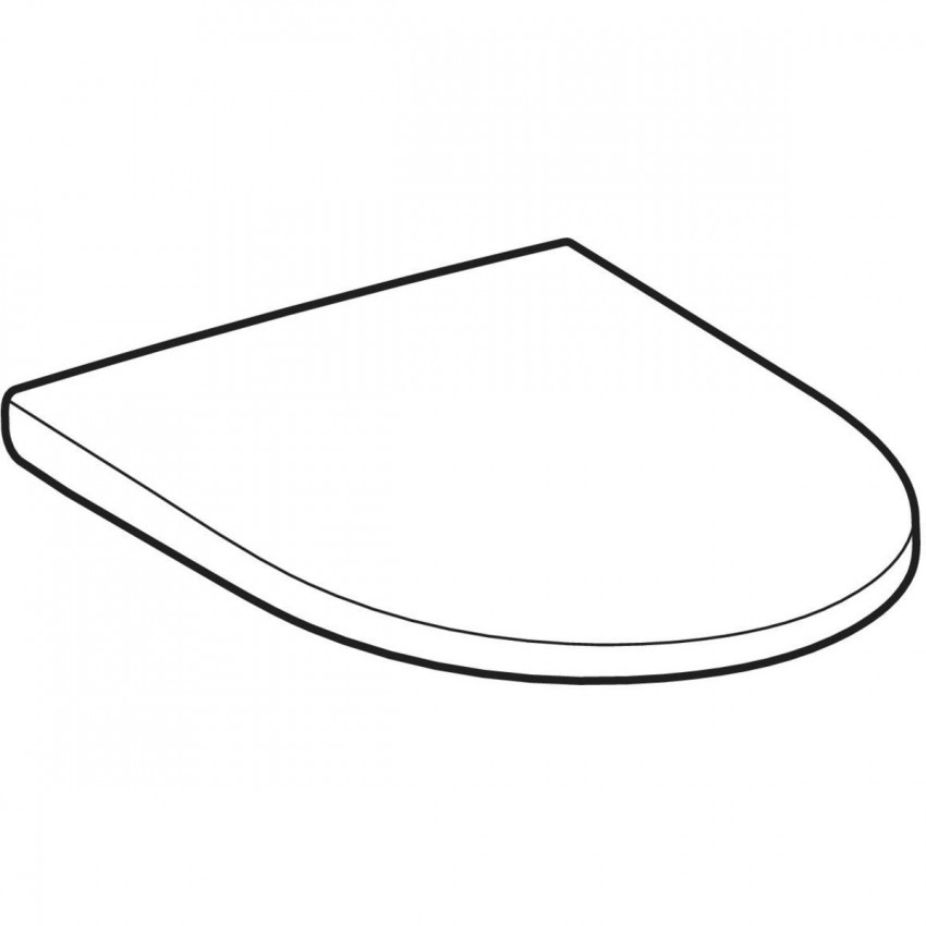 501.660.01.1 Сидіння з кришкою для унітаза iCon, Duroplast, Softclose, Quickfix, кріплення зверху, білий глянець (1 сорт) GEBERIT фото 1