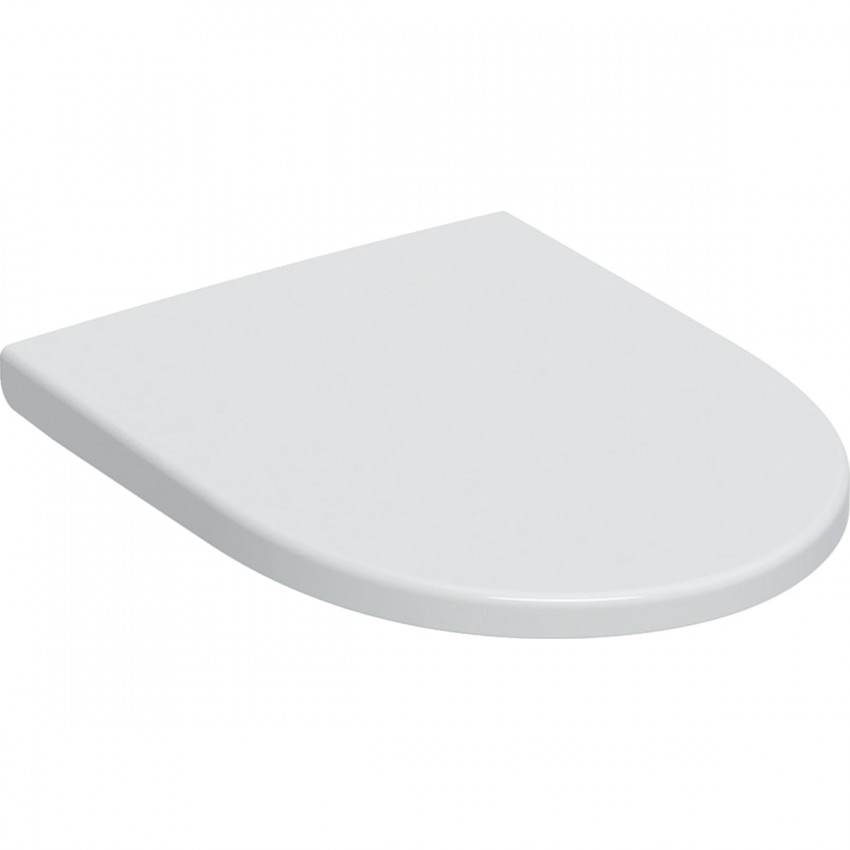 501.660.01.1 Сидіння з кришкою для унітаза iCon, Duroplast, Softclose, Quickfix, кріплення зверху, білий глянець (1 сорт) GEBERIT