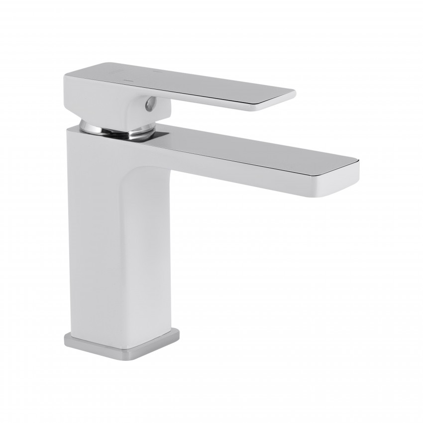 Змішувач для раковини Gemini, Chrome/White (k35) з гігієнічним душем QTGEM272CRW45691 Qtap QTAP фото 2