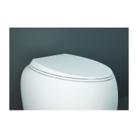 CLOSC3901WH Кришка д/унітазу CLOUD Duroplast, SLIM, Soft Close, Quick Release, біла глянцева (1 сорт) RAK Ceramics фото 1