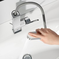 23844003 PLUS Змішувач д/раковини L, хром, з донним клапаном Click, висувний вилив (1 сорт) GROHE фото 2