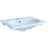 500.640.01.2 Geberit Acanto Slim Умивальник вбудовуваний в стільницю 60 см, з отвором, з переливом, білий (1 сорт) GEBERIT