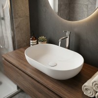 FEECT5500500A FEELING Раковина на стільницю, овальна, білий матовий, 55см (1 сорт) RAK Ceramics фото 3