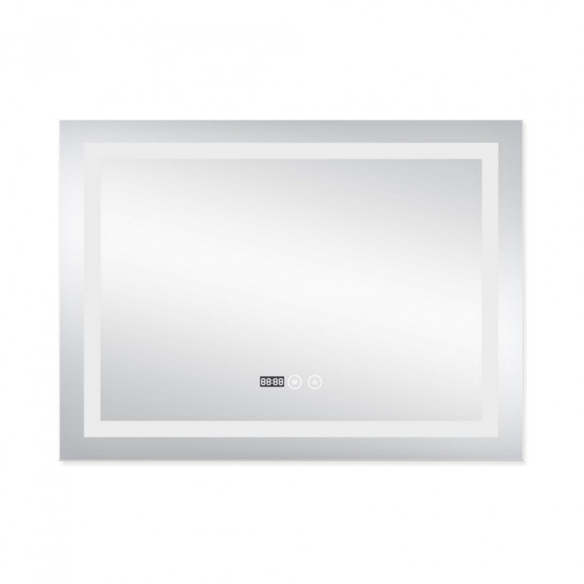 Дзеркало настінне Mideya (MI1) 800х600 мм, прямокутне з LED-підсвіткою Touch, антизапотіванням, димером, рег. яскравості Qtap QTAP фото 3