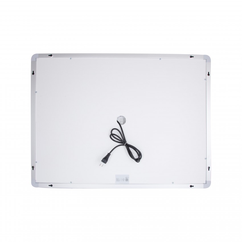 Дзеркало настінне Mideya (MI2) 800х600 мм, прямокутне, з LED-підсвіткою Touch, антизапотіванням, димером, рег. яскравості Qtap QTAP фото 4