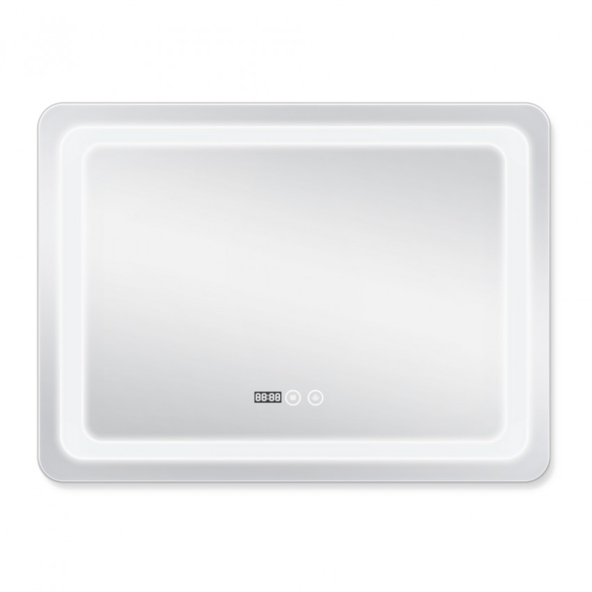 Дзеркало настінне Mideya (MI2) 800х600 мм, прямокутне, з LED-підсвіткою Touch, антизапотіванням, димером, рег. яскравості Qtap QTAP фото 3