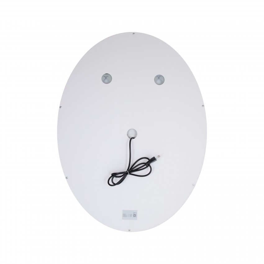 Дзеркало настінне Mideya (MI7) 600х800 мм, овальне, з LED-підсвіткою Touch, антизапотіванням, димером, рег. яскравості Qtap QTAP фото 4