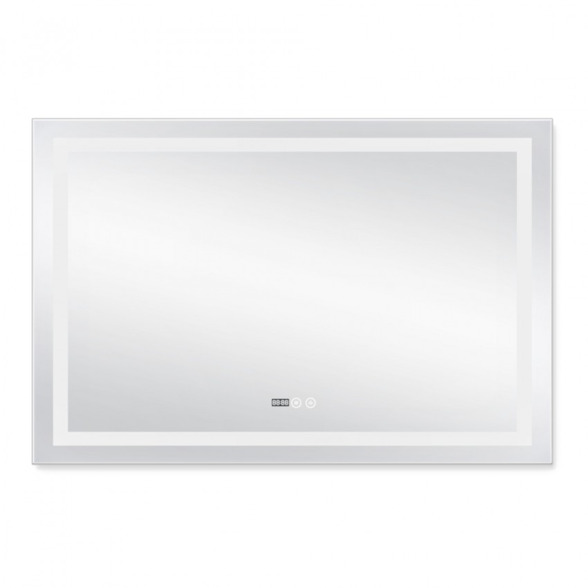 Дзеркало настінне Mideya (MI1) 1200х800 мм, прямокутне, з LED-підсвіткою Touch, антизапотіванням, димером, рег. яскравості Qtap QTAP фото 2