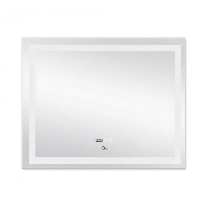 Дзеркало настінне Mideya (MI1) 1000х800 мм, прямокутне, з LED-підсвіткою Touch, антизапотіванням, димером, рег. яскравості Qtap QTAP фото 3