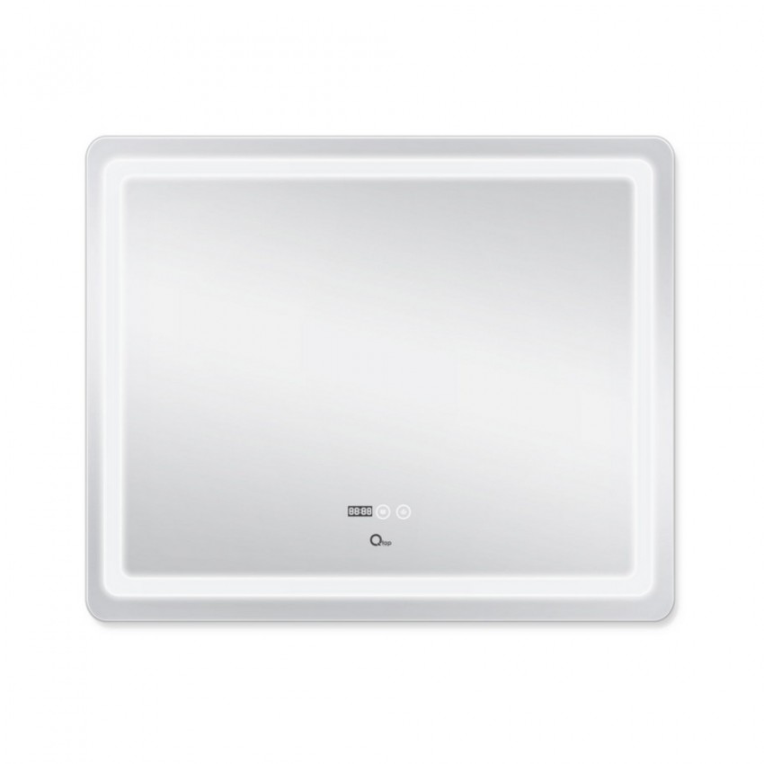 Дзеркало настінне Mideya (MI2) 1000х800 мм, прямокутне, з LED-підсвіткою Touch, антизапотіванням, димером, рег. яскравості Qtap QTAP фото 2