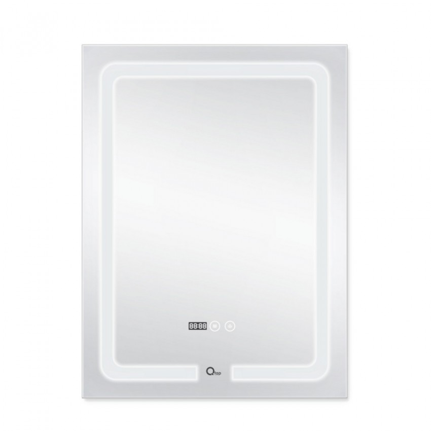 Дзеркало настінне Mideya (MI3) 600х800 мм, прямокутне, з LED-підсвіткою Touch,  антизапотіванням, димером, рег. яскравості Qtap QTAP фото 2
