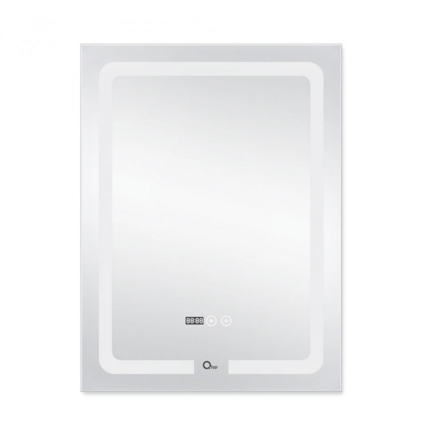 Дзеркало настінне Mideya (MI3) 600х800 мм, прямокутне, з LED-підсвіткою Touch,  антизапотіванням, димером, рег. яскравості Qtap QTAP фото 3