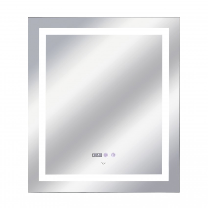 Дзеркало настінне Mideya (MI1) 700х800 мм, прямокутне, з LED-підсвіткою Touch, антизапотіванням, димером, рег. яскравості Qtap QTAP фото 3