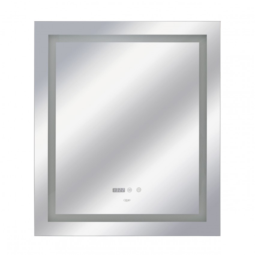 Дзеркало настінне Mideya (MI1) 700х800 мм, прямокутне, з LED-підсвіткою Touch, антизапотіванням, димером, рег. яскравості Qtap QTAP фото 2