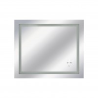 Дзеркало настінне Mideya (MI8) 800х700 мм, прямокутне, з LED-підсвіткою Touch, антизапотіванням, димером, рег. яскравості, Reverse Qtap QTAP фото 2