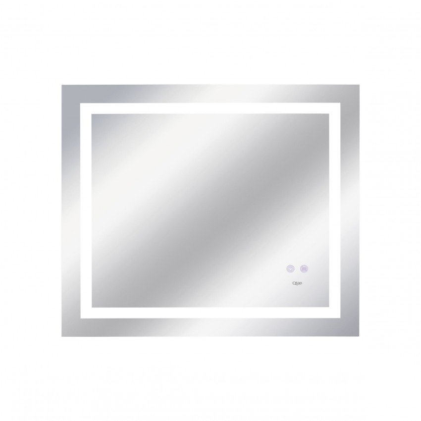 Дзеркало настінне Mideya (MI8) 800х700 мм, прямокутне, з LED-підсвіткою Touch, антизапотіванням, димером, рег. яскравості, Reverse Qtap QTAP фото 3