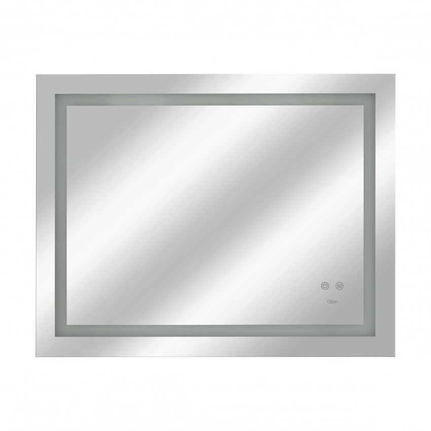 Дзеркало настінне Mideya (MI8) 900х700 мм, прямокутне, з LED-підсвіткою Touch, антизапотіванням, димером, рег. яскравості, Reverse Qtap QTAP фото 2