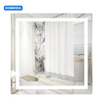 Дзеркало настінне Mideya (MI9) 800x800 мм, прямокутне, з LED-підсвіткою Touch, антизапотіванням, димером, рег. яскравості Qtap QTAP
