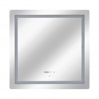Дзеркало настінне Mideya (MI9) 800x800 мм, прямокутне, з LED-підсвіткою Touch, антизапотіванням, димером, рег. яскравості Qtap QTAP фото 2