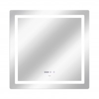 Дзеркало настінне Mideya (MI9) 800x800 мм, прямокутне, з LED-підсвіткою Touch, антизапотіванням, димером, рег. яскравості Qtap QTAP фото 3
