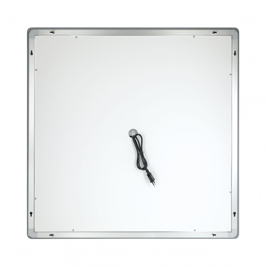 Дзеркало настінне Mideya (MI9) 800x800 мм, прямокутне, з LED-підсвіткою Touch, антизапотіванням, димером, рег. яскравості Qtap QTAP фото 4
