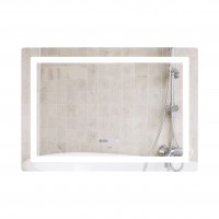 Дзеркало настінне Mideya (MI9) 1000х700 мм, прямокутне, з LED-підсвіткою Touch, антизапотіванням, димером, рег. яскравості Qtap QTAP