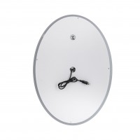 Дзеркало настінне Mideya (MI7) 500х700 мм, овальне, з LED-підсвіткою Touch, антизапотіванням, димером, рег. яскравості Qtap QTAP фото 4