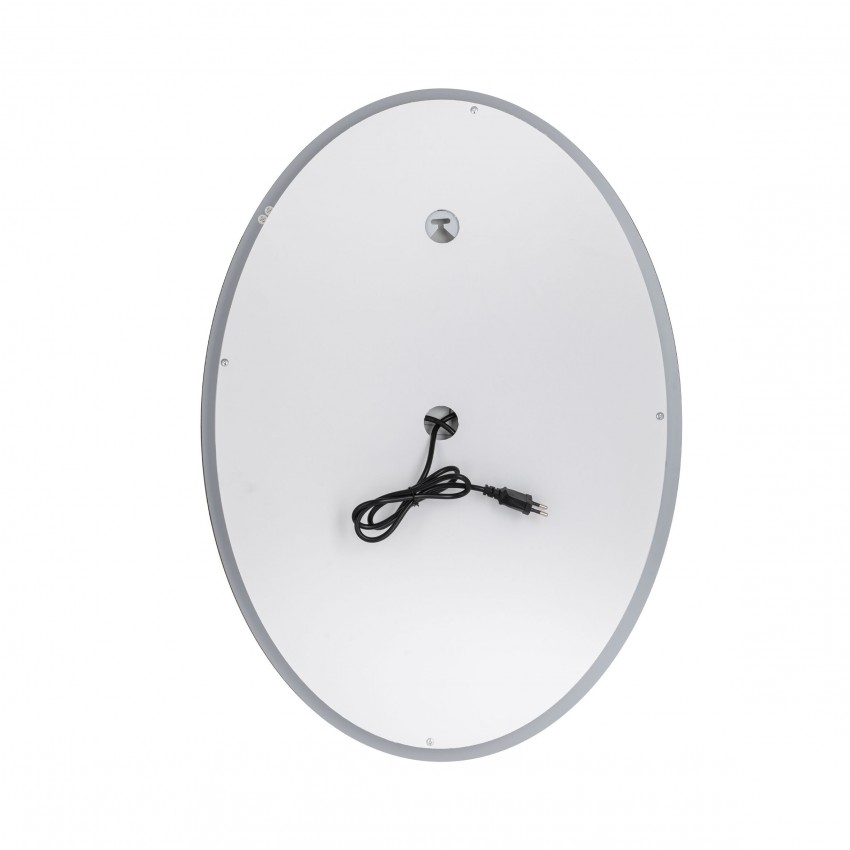 Дзеркало настінне Mideya (MI7) 500х700 мм, овальне, з LED-підсвіткою Touch, антизапотіванням, димером, рег. яскравості Qtap QTAP фото 4