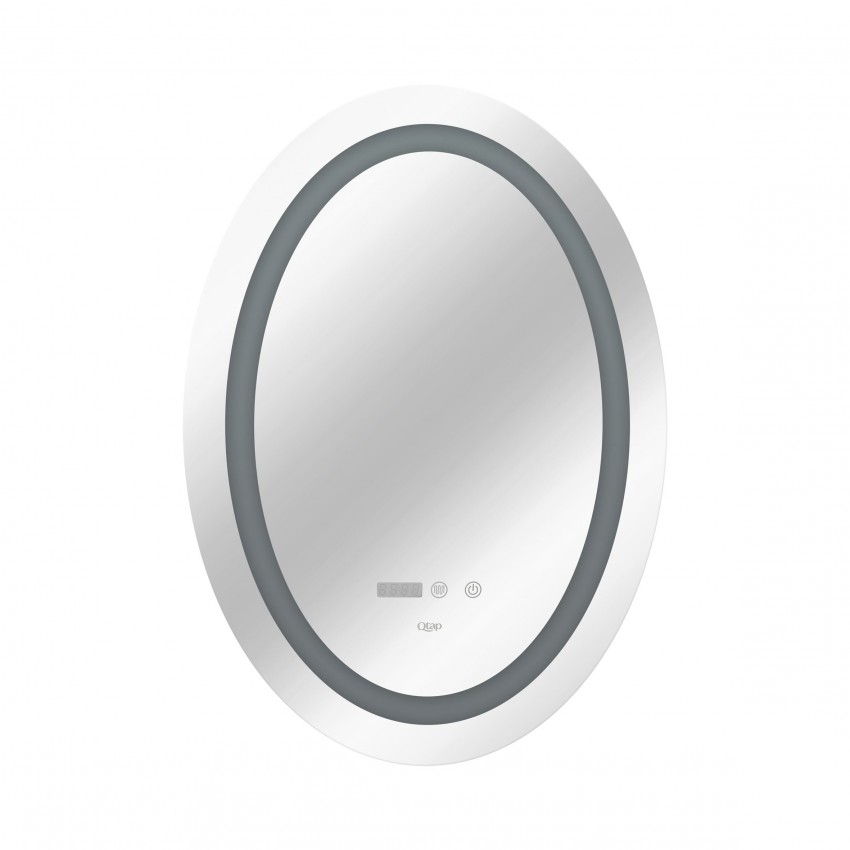 Дзеркало настінне Mideya (MI7) 500х700 мм, овальне, з LED-підсвіткою Touch, антизапотіванням, димером, рег. яскравості Qtap QTAP фото 2