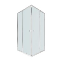 Душова кабіна Pisces CRM109-11SP5, 90-105x90-105, квадратна, скло 5 мм Pear, рег. профіль, розсувна, без піддону Qtap QTAP