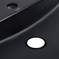 Раковина накладна Scorpio 600х400х120 мм, Matt Black, овальна, без донного клапана QT142203MBMBN Qtap QTAP фото 4